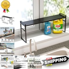 1pcs Small Narrow Tall Shelf for Windowsill Kitchen Organizer Window Sill Pla...