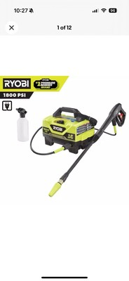 #ad #ad RYOBI 1800 PSI 1.2 GPM Cold Water Corded Electric Pressure Washer $150.00