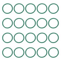 20 StüCk Fkm O-Ring 17Mm AußEn-Ø 14Mm Innen-Ø 1,5Mm FüR Dichtung, GrüN