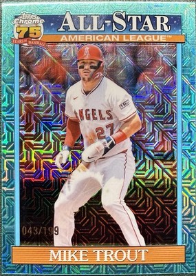 2026 Topps Series 2 Mike Trout #91ASC-1 Aqua Mojo Refractor /199