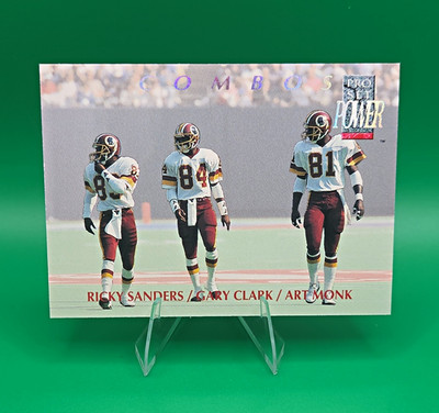 Pro Set 1992 Pro Set Power Combos Art Monk/Gary Clark/Ricky Sanders #7/10
