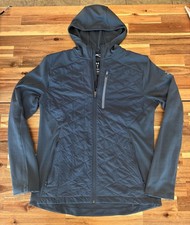 Under Armour ColdGear Reactor Men's Hooded Jacket Blue Gray Full Zip M