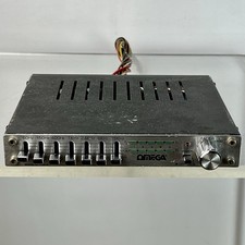 Vintage Omega EL-13019 Graphic Equalizer Retro Autoradio Audio 12V ungetestet