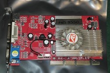 ATI RADEON 9550 128 MB UNIVERSAL AGP DVI VGA S-VIDEO graphics card