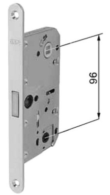 AGB magnetic lock for Polaris 2XT door with bathroom Wc panel