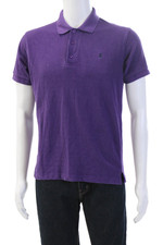 Polo Ralph Lauren Mens Purple Polo Shirt Collared Short Sleeve Size L