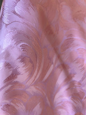 Pink brocade Jacquard fabric dress runner Satin Floral By the Yard 44" w