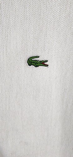 Vintage Izod Lacoste Mens Size XL Grandpa Cardigan Alligator Logo Acrylic Grunge - Bild 4 von 10