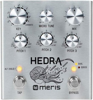 Meris HDA-DST Hedra Pedal 3-Voice Pitch Shifter Effector Silver New