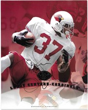 Larry Centers 1997 LEAF NFL SIGNATURES 8x10 JUMBO AUTOGRAPH CARD Cardinals AUTO
