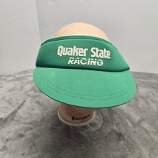 Vintage Quaker State Racing Visor Green King Sports Indianapolis Adjustable Hat