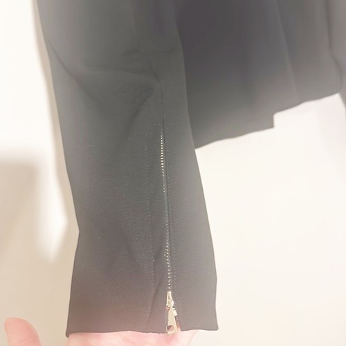 $179 Ann Taylor Black Twill Moto Zip Jacket Blazer Women Size 6 - Picture 4 of 9
