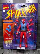 Marvel Legends Retro Collect Retro Spiderman Scarlet Spider Figure New Ben Riley