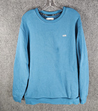 Vans Comfy Cush Sweats Mens Sweatshirt Pullover Crewneck Sz XL Blue Long Sleeve