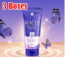 3X RACHI Sunscreen Body Bright UV Protection SPF50 PA  Waterproof Brighten 80g