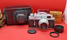 1963 KMZ Zorki 4 Rangefinder Camera with Lens & Fitted Logo Case