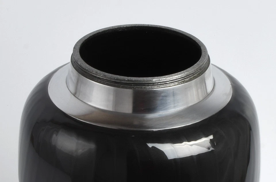 Adult Cremation Urn for Ashes Funeral Memorial Remembrance Elegant Black Urn - Image 3 of 3