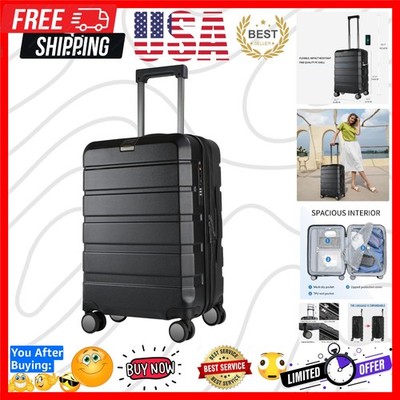 Hardside Expandable Carry On Luggage with Spinner Wheels & Built-in TSA Lock,...