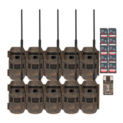 Muddy Trifecta 180 Cellular Camera (10-pack) w/ 10 x 32GB Memory Card and Reader