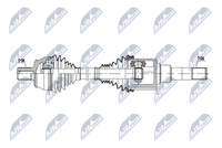 Nty NPW-ME-183 Antriebswelle Vorne Links FüR MERCEDES-BENZ