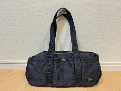 #ad Porter Tanker Yoshida amp; Co. Mini Boston Barrel Drum Bag Nylon Black Japan Used $187.99