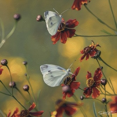 Oil Painting Original Still Life Butterfly Wall Art For Living Room Home Decor