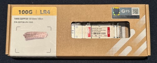New In Box FS QSFP28-LR4-100G 100G 1310nm 10km QSFP28 Transceiver Module