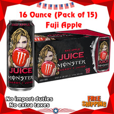 Monster Energy Juice Bad Apple, Energy Juice, Energy Drink, 16 Ounce, 15 Pack
