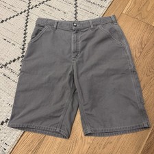 Vintage Carhartt Shorts Men  s 34 Grey Y2K Relaxed Utility Workwear B278 CHR