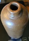Antique Stoneware Crock Bottle Clay Primative Old Jug w/ Unique Gold Splotch — photo 4