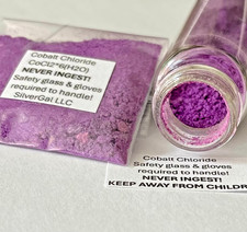 10g de chlorure de cobalt 99,9%+ CoCl2 x 6(H2O) fabriqué en petits lots pour pureté 10g