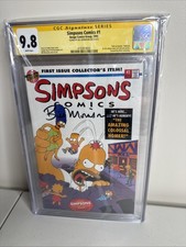 Simpsons Comics #1 CGC 9.8 SS Bill Morrison White Pages - 1993 Bongo Comics