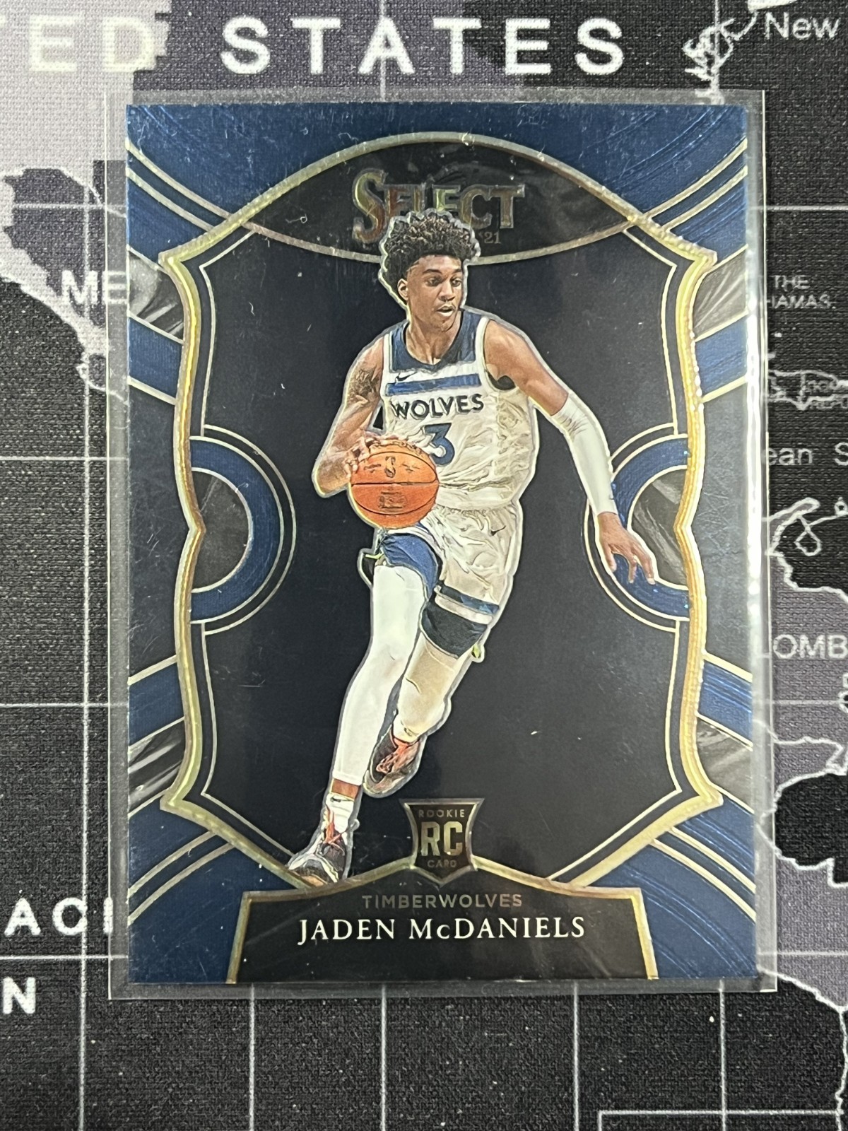 2020-21 Panini Select - Concourse Jaden McDaniels #88 Blue (RC)