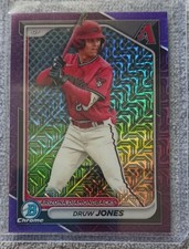 2024 Bowman - Chrome Prospects Druw Jones #BCP-60 Purple Refractor #200/250 (RC)