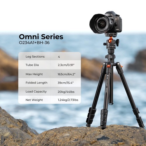 64 Zoll/163cm Kamerastativ, leichte Reise Outdoor DSLR Stative mit 360... - Bild 2 von 6
