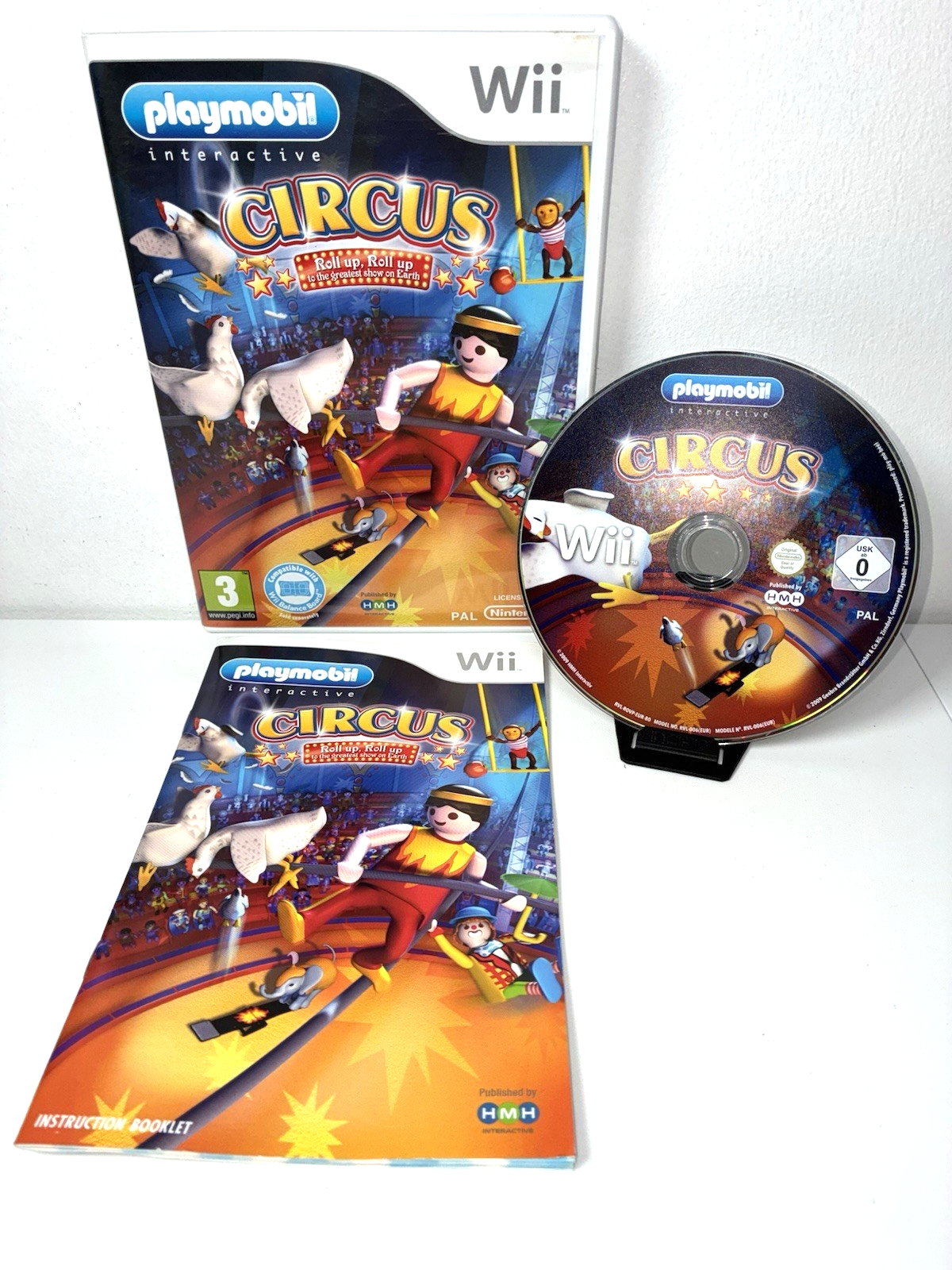 Playmobil Interactive Circus Nintendo Wii Video Game Complete with Manual CIB