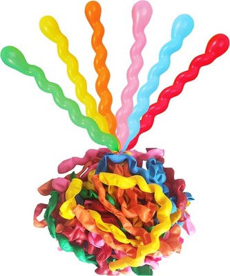 Twisted Latex Balloons 100 Pcs 40 Inch Rainbow Spiral Helium
