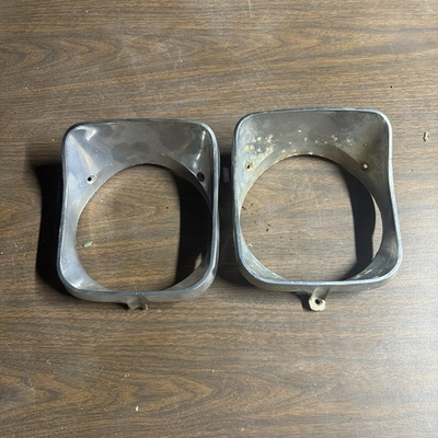 #ad 1968 PONTIAC BEAUMONT HEADLIGHT BEZEL 2X $39.00