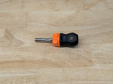 Snap-on Tools Sgdmrc1 Orange Ratcheting Magnetic Bit Stubby Screwdriver Snap-on Tools Sgdmrc1 Orange Ratcheting Magnetic Bit Stubby Screwdriver