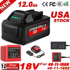 For Milwaukee For M18 48-11-1850 18V Repalcement Lithium Battery / Charger NEW
