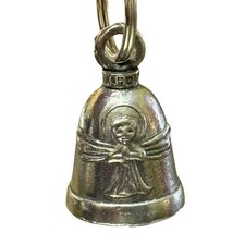 Guardian Angel Motorcycle Rider Biker Guardian Bell Keychain Hanger Luck
