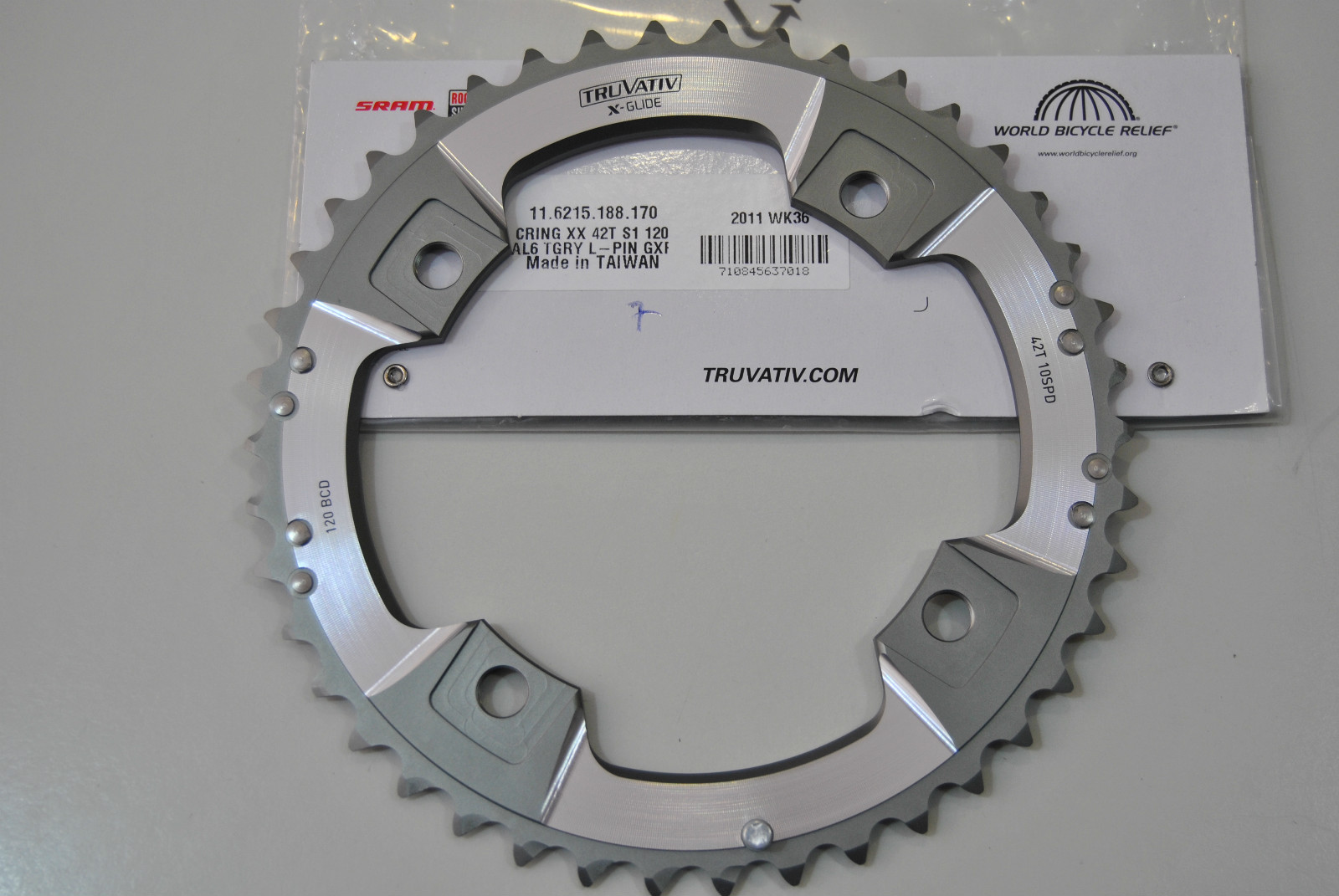 Corona TRUVATIVSRAM 42 Denti XX BCD 120mm 2x10Speed GxP Only With 28 Corona TRUVATIVSRAM 42 Denti XX BCD 120mm 2x10Speed GxP Only With 28