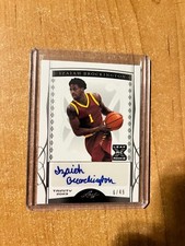 2022-23 Leaf Trinity Basketball - Izaiah Brockington - Silver XRC Auto #d 6/49