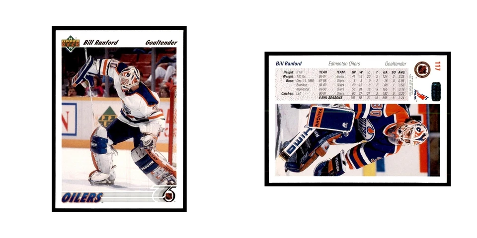 1991 Upper Deck Bill Ranford Hockey Cards #117 - Image 3 of 3