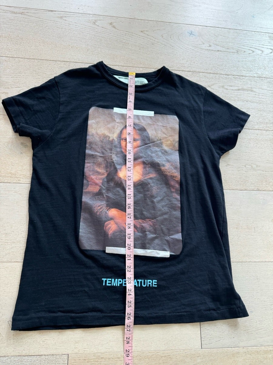 トップス Off-White VIRGIL ABLOH MONA LISA Tee Off White Mona Lisa XXS T-Shirt (Black) Authentic Virgil