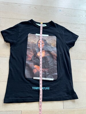 Off White Mona Lisa XXS T-Shirt (Black) Authentic Virgil