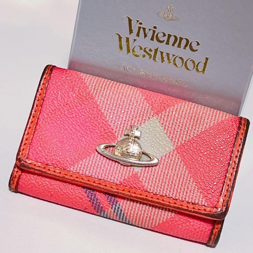 VivienneWestwood Key Case Check Box Pink Box included Shipped from Japan - 第 7/15 張圖片