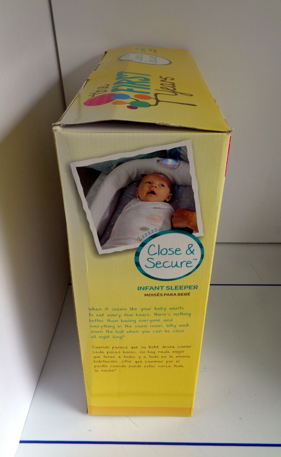 the first years close & secure portable infant sleeper