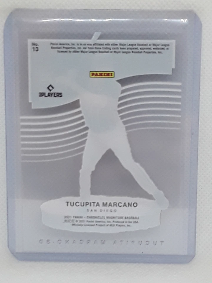 Tucupita Marcano 2021 Chronicles Magnitude - #13 RC - San Diego Padres - Image 2 of 2