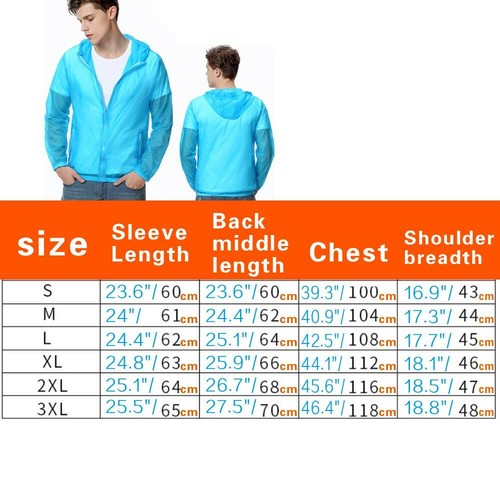 Anti Sun Clothes Quick Dry Skin Coats Very Thin Breathable - Picture 2 of 10